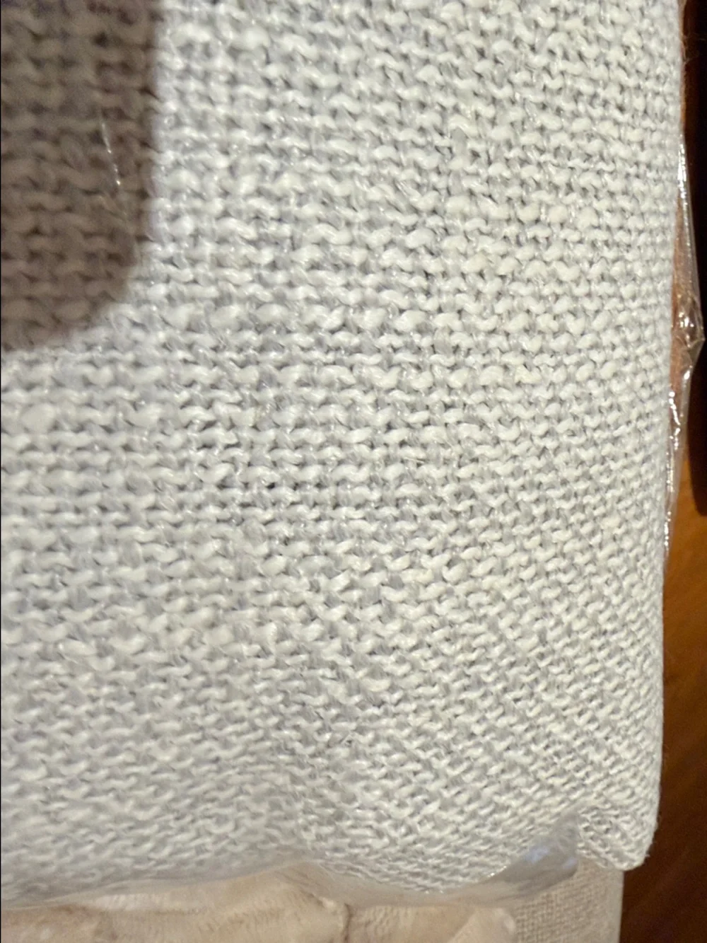 Restoration Hardware Belgian Linen Textured basket weave mesh rod pocket 50x96